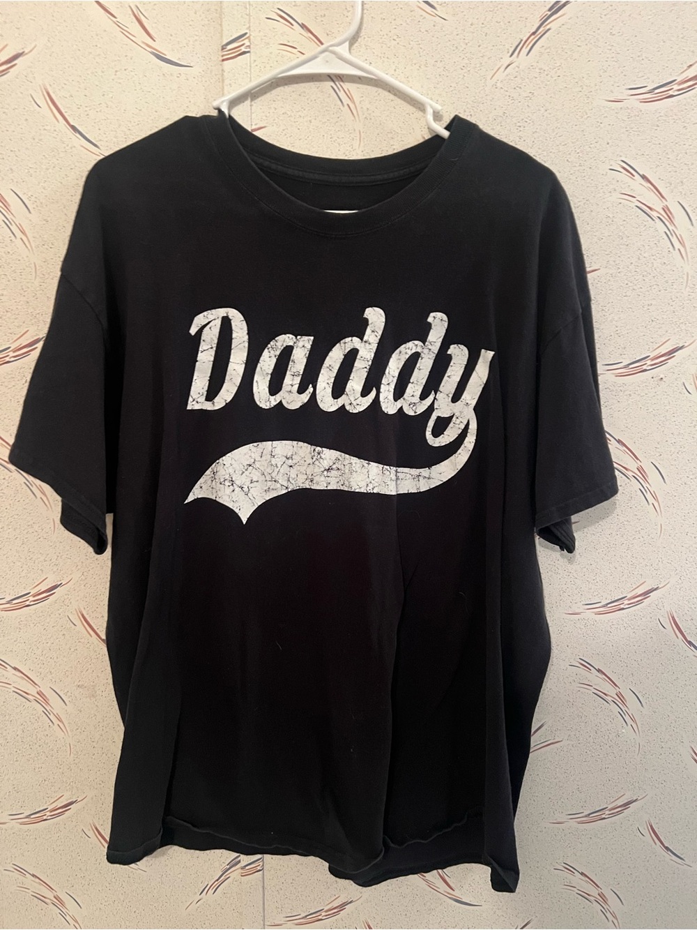 Black 'Daddy' Short-Sleeve Graphic Tee